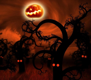 Halloween Night And Costumes - Obrázkek zdarma pro 208x208