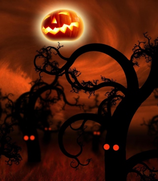 Kostenloses Halloween Night And Costumes Wallpaper für 240x320