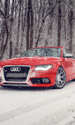 Sfondi Red Audi S4 240x400