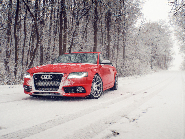 Red Audi S4 screenshot #1 640x480