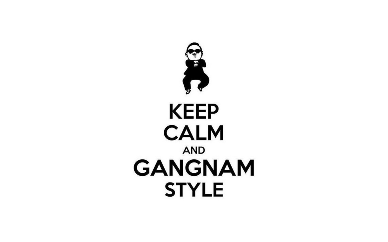 Screenshot №1 pro téma Keep Calm And Gangnam Style 1280x800