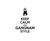 Das Keep Calm And Gangnam Style Wallpaper 176x144