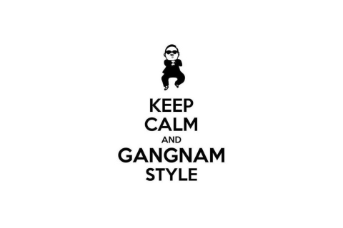 Обои Keep Calm And Gangnam Style 480x320