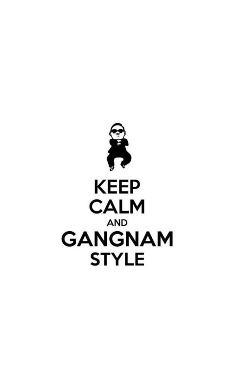 Fondo de pantalla Keep Calm And Gangnam Style 480x800