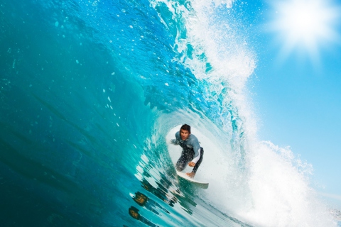Fondo de pantalla Extreme Surfing 480x320