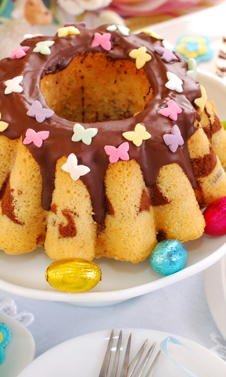 Das Easter Cake Wallpaper 768x1280