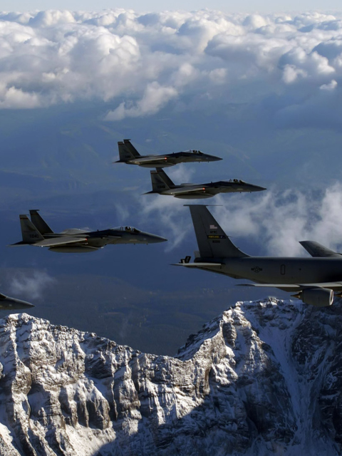US Air Force Airplanes wallpaper 480x640