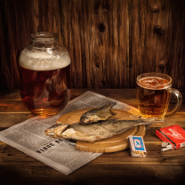 Обои Fish and chips 208x208