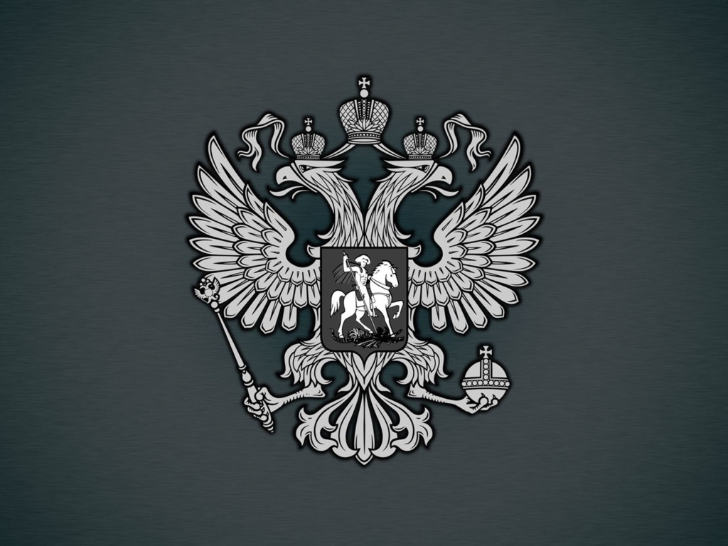 Coat of arms of Russia wallpaper 1024x768