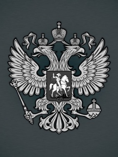 Coat of arms of Russia wallpaper 240x320