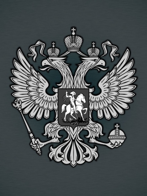 Обои Coat of arms of Russia 480x640