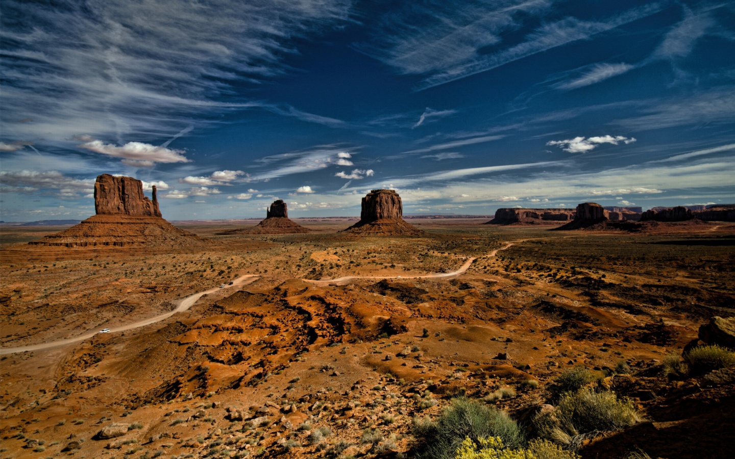 Mountain valley in the US wallpaper 1440x900