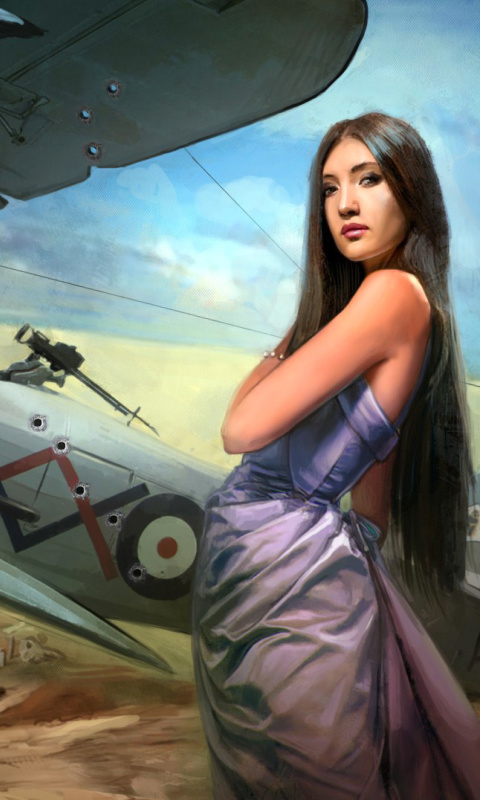 Das World of Warplanes Wallpaper 480x800