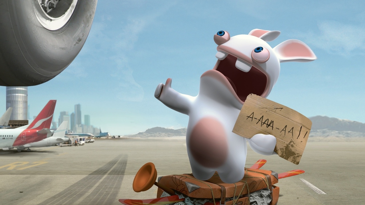 Fondo de pantalla Rayman Raving Rabbids TV Party 1280x720