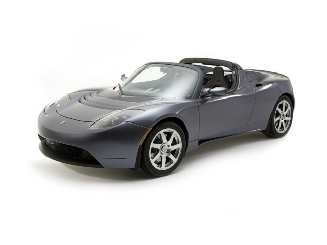 Tesla Roadster wallpaper 640x480