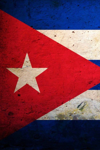 Cuba Flag wallpaper 320x480