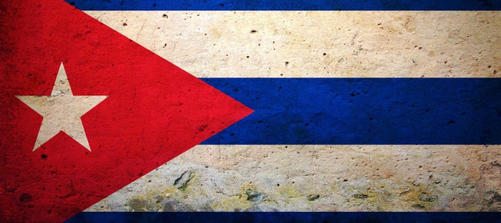 Cuba Flag wallpaper 720x320