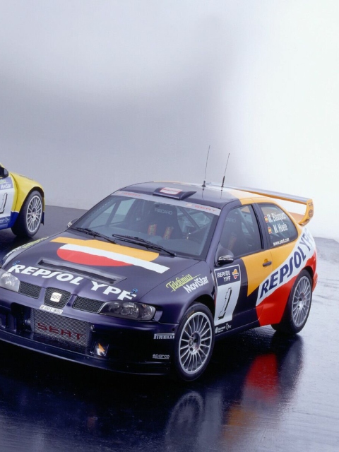 Das Seat Cordoba WRC Wallpaper 480x640