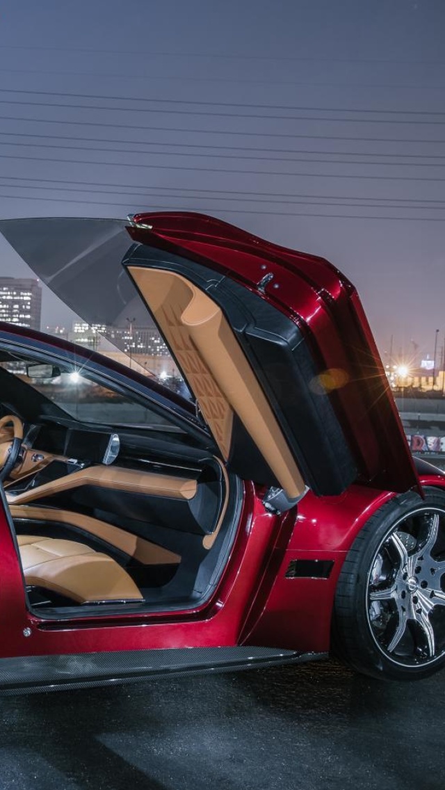 Das Fisker EMotion Electric Sport Sedan Wallpaper 640x1136