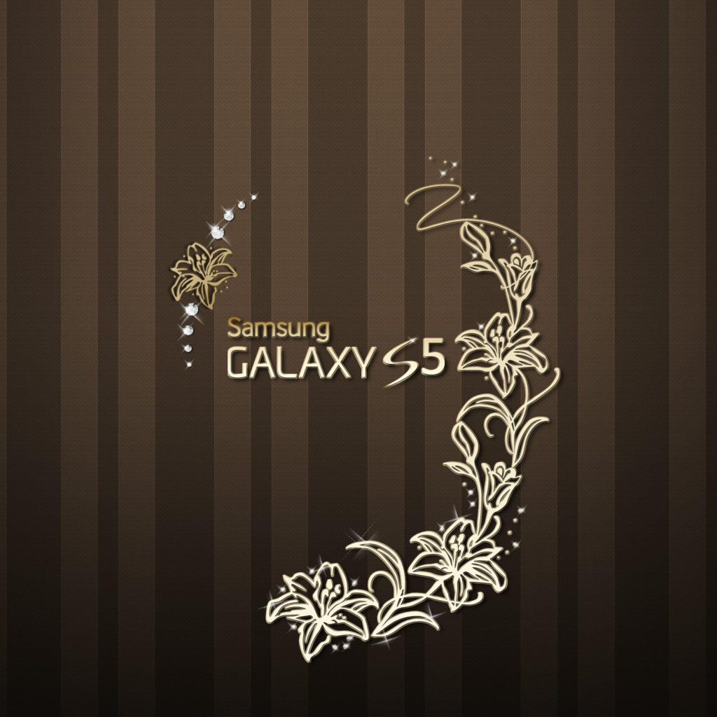 Das Samsung Galaxy S5 Golden Wallpaper 1024x1024