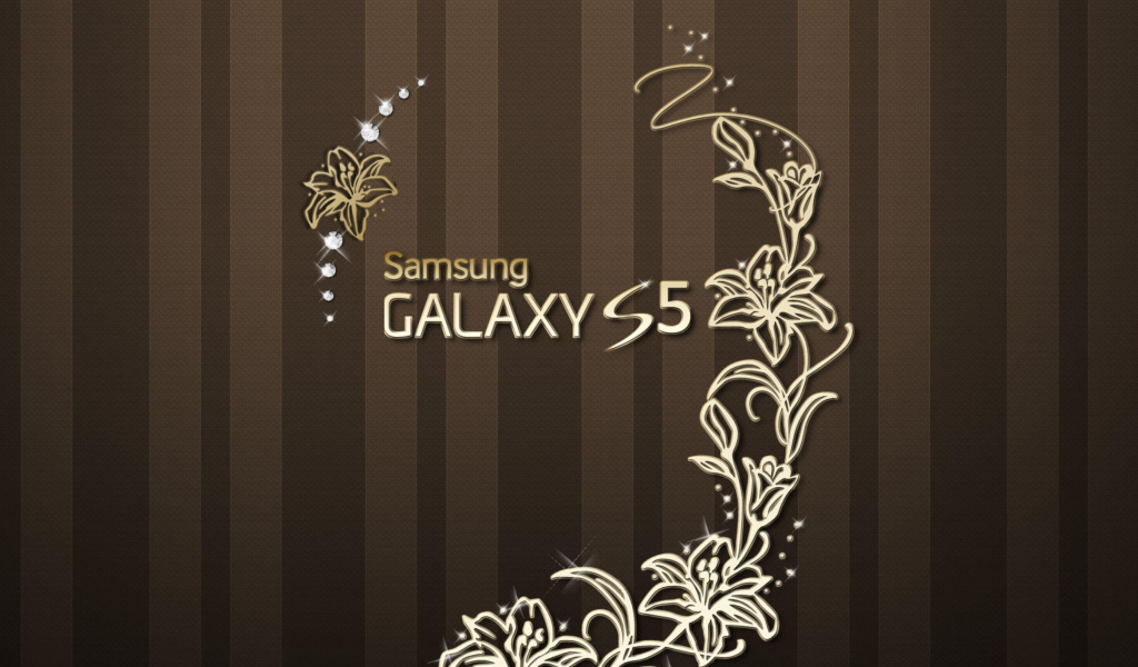 Das Samsung Galaxy S5 Golden Wallpaper 1024x600