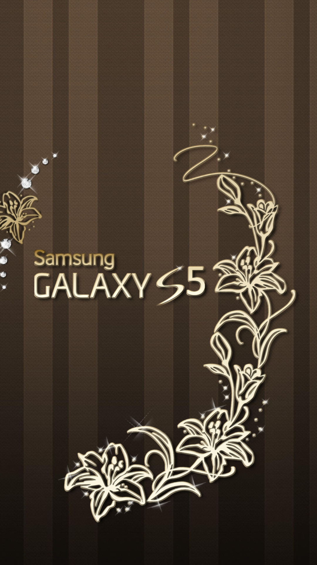 Samsung Galaxy S5 Golden wallpaper 1080x1920
