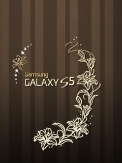 Обои Samsung Galaxy S5 Golden 240x320