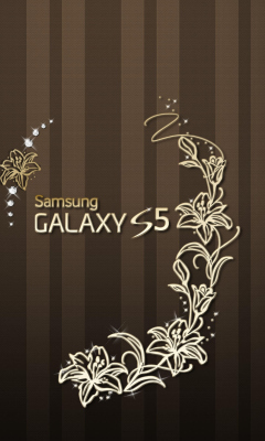 Das Samsung Galaxy S5 Golden Wallpaper 240x400