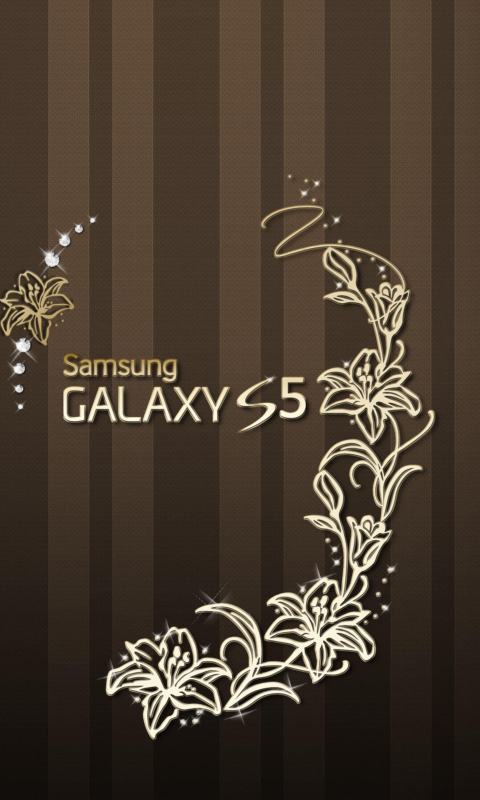 Das Samsung Galaxy S5 Golden Wallpaper 480x800