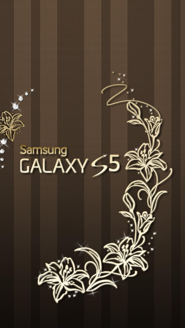 Das Samsung Galaxy S5 Golden Wallpaper 640x1136