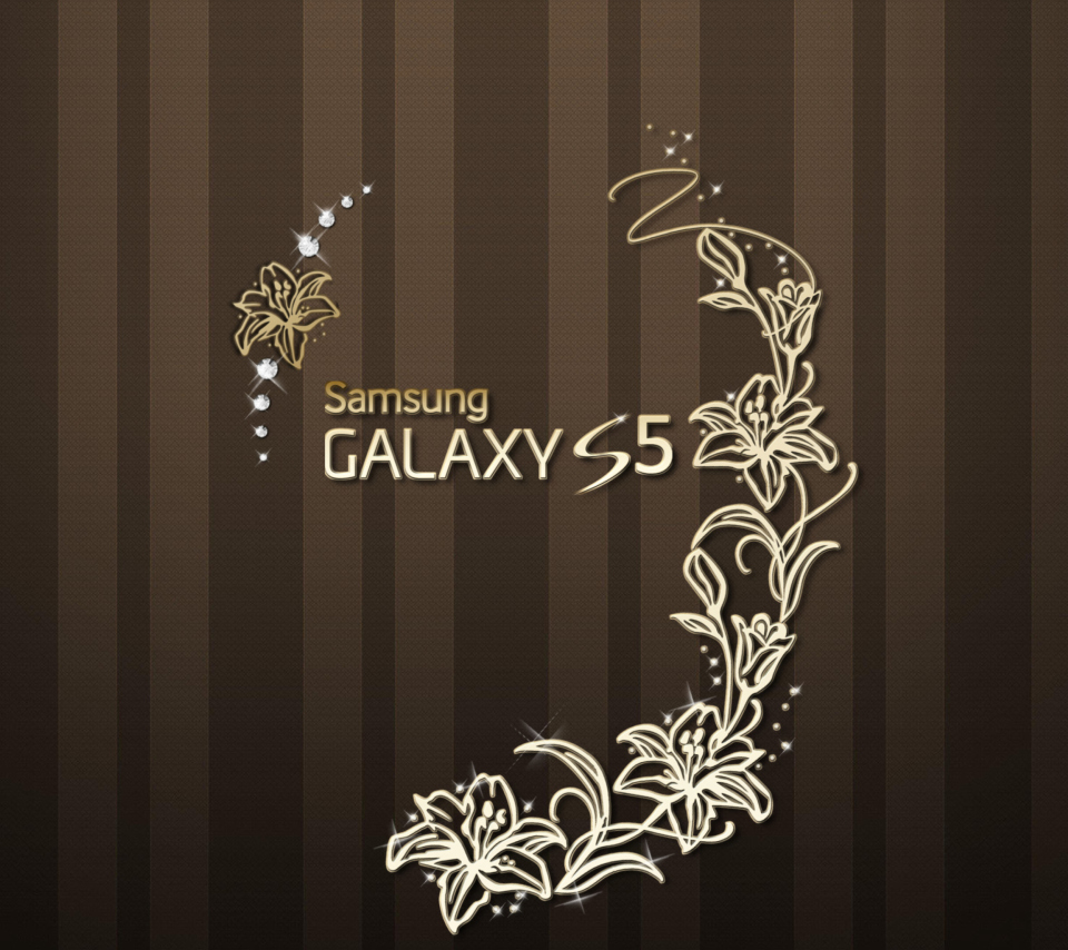 Fondo de pantalla Samsung Galaxy S5 Golden 960x854
