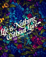 Das Life Is Nothing Wallpaper 176x220