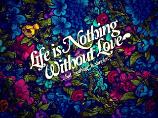 Das Life Is Nothing Wallpaper 320x240