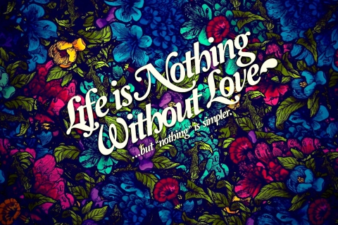 Das Life Is Nothing Wallpaper 480x320
