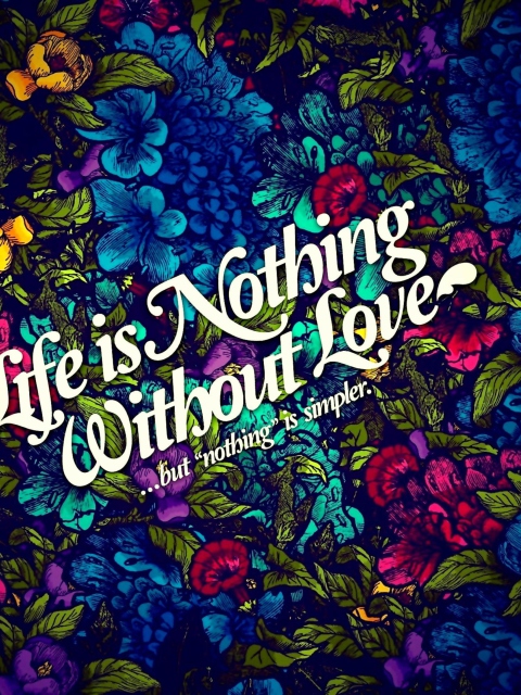 Life Is Nothing wallpaper 480x640