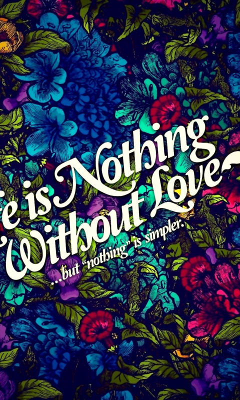 Fondo de pantalla Life Is Nothing 480x800