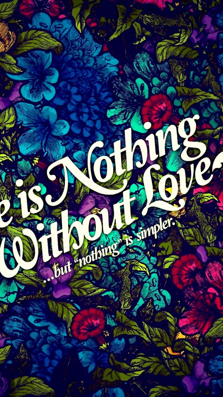 Life Is Nothing wallpaper 750x1334