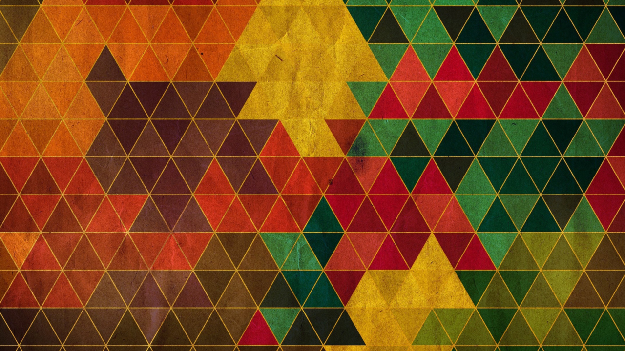 Colorful Triangles wallpaper 1280x720