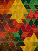 Обои Colorful Triangles 132x176