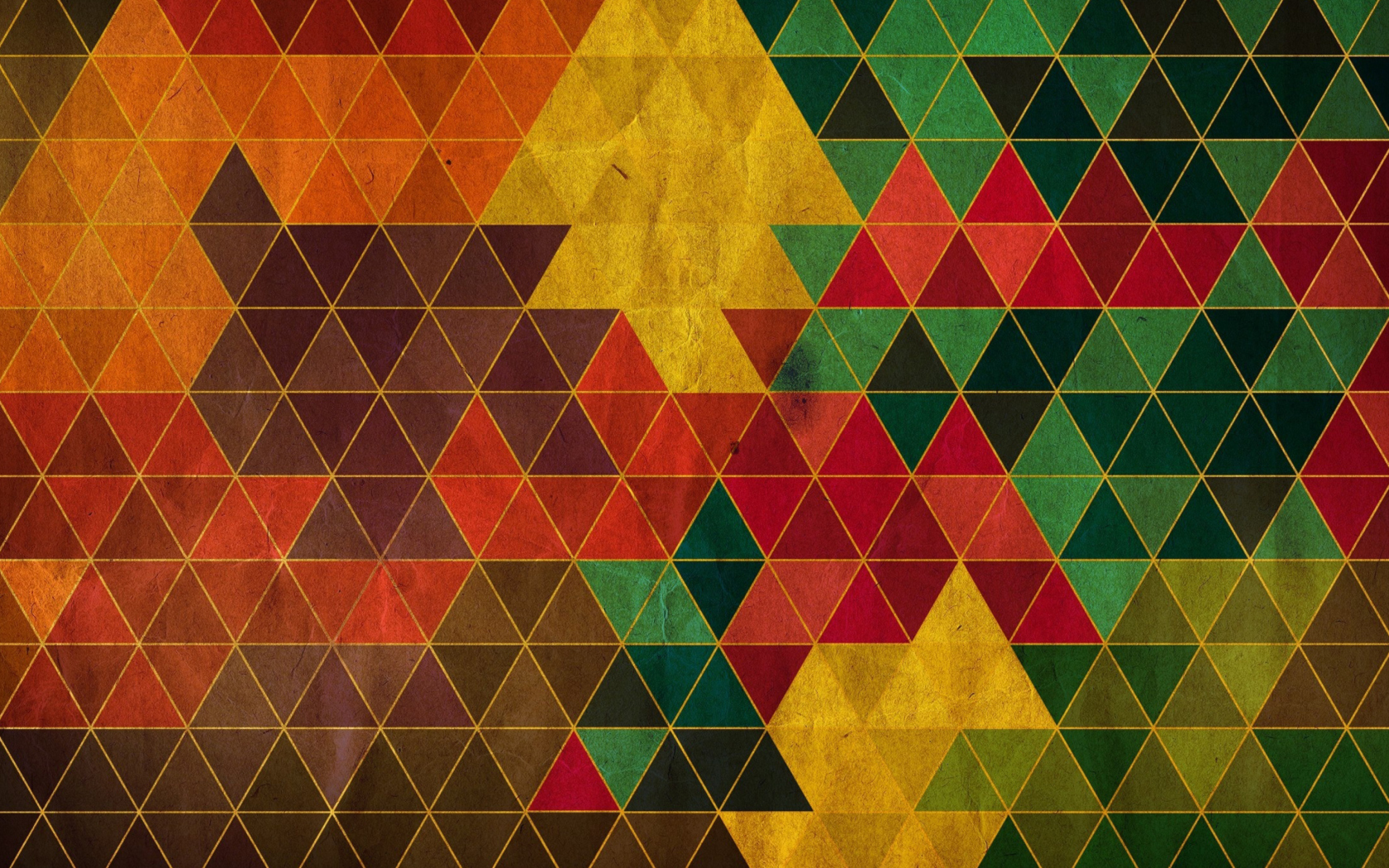 Das Colorful Triangles Wallpaper 1680x1050