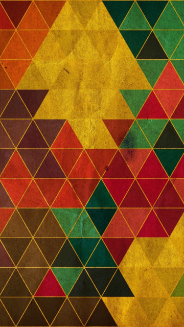 Fondo de pantalla Colorful Triangles 360x640