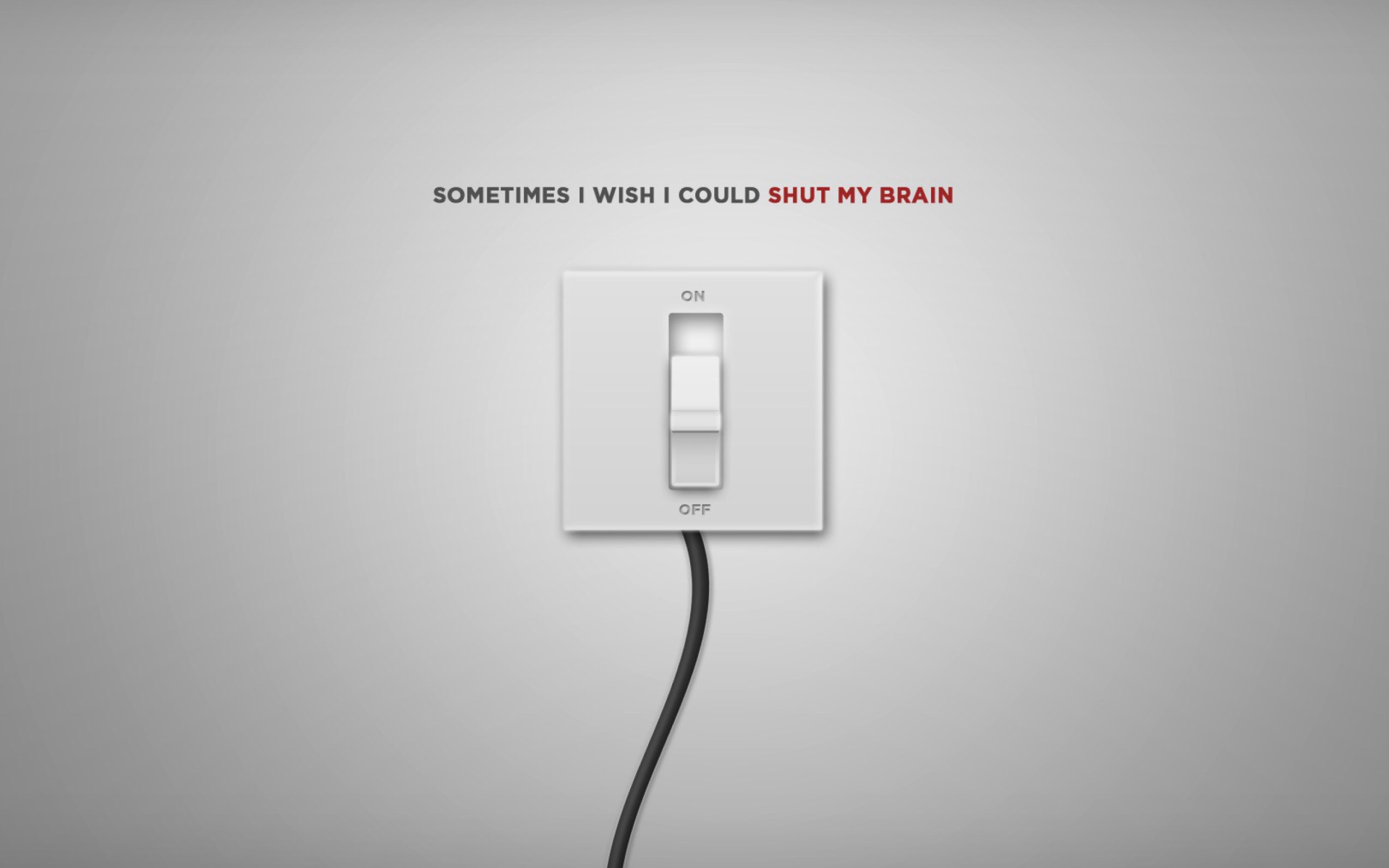 Обои Shut My Brain 1920x1200