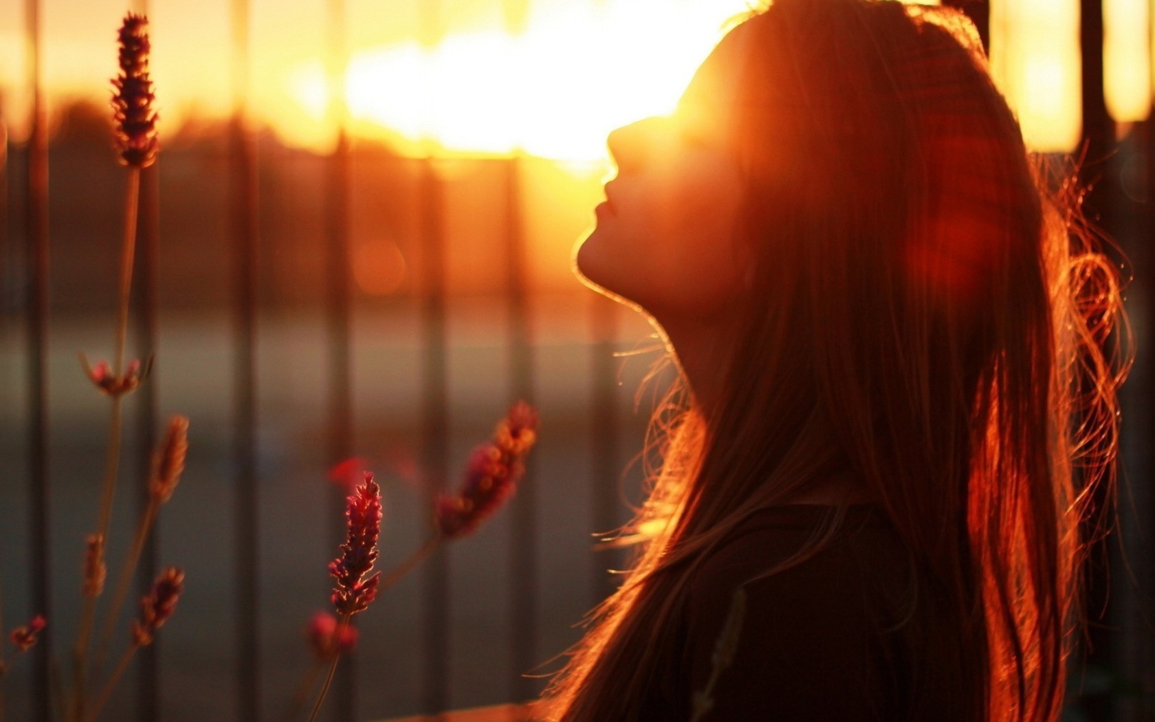 Обои Bokeh Girl Portrait 1680x1050