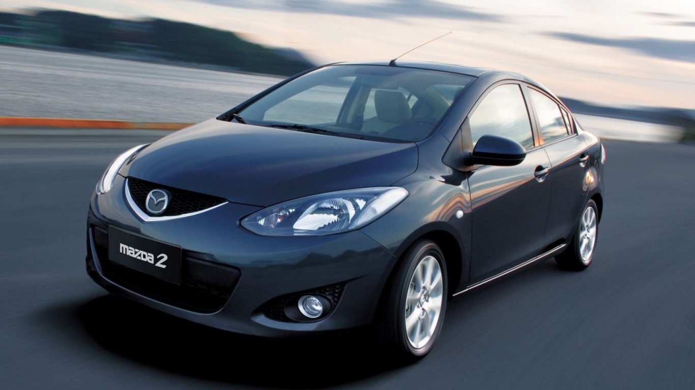 Обои Mazda 2 Sedan 1366x768