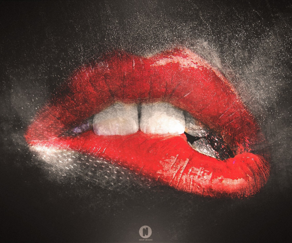 Red Lips Painting screenshot #1 960x800