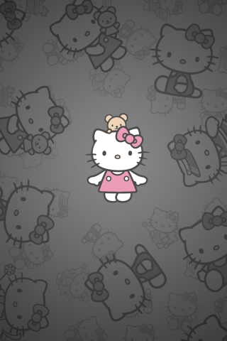 Fondo de pantalla Hello Kitty 320x480