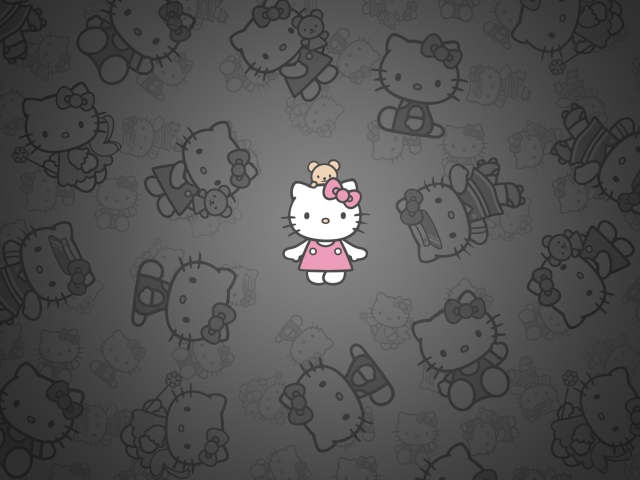 Fondo de pantalla Hello Kitty 640x480