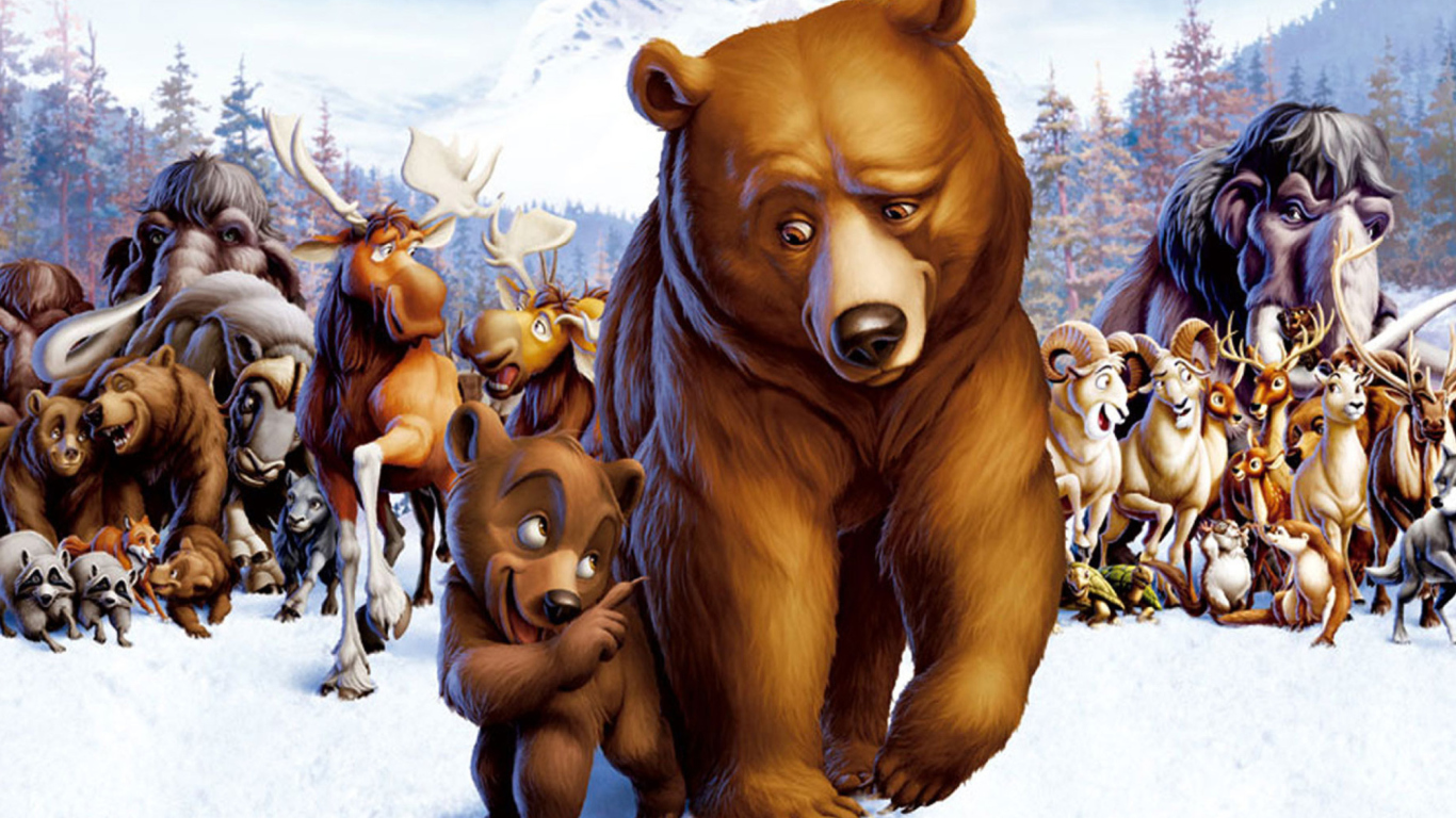 Das Brother Bear Cartoon Wallpaper 1366x768