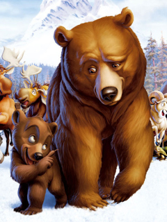 Обои Brother Bear Cartoon 240x320