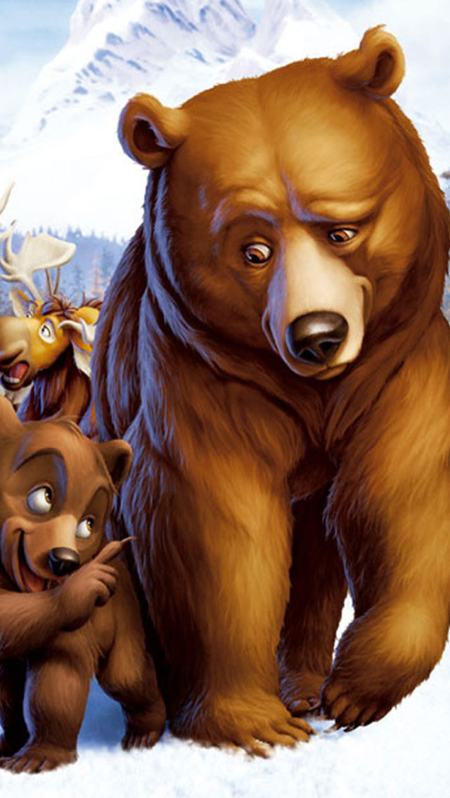 Das Brother Bear Cartoon Wallpaper 640x1136